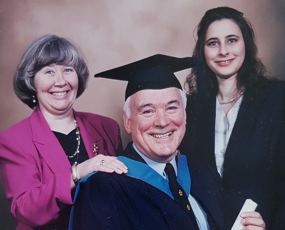 John with wife Betty and daughter Susan